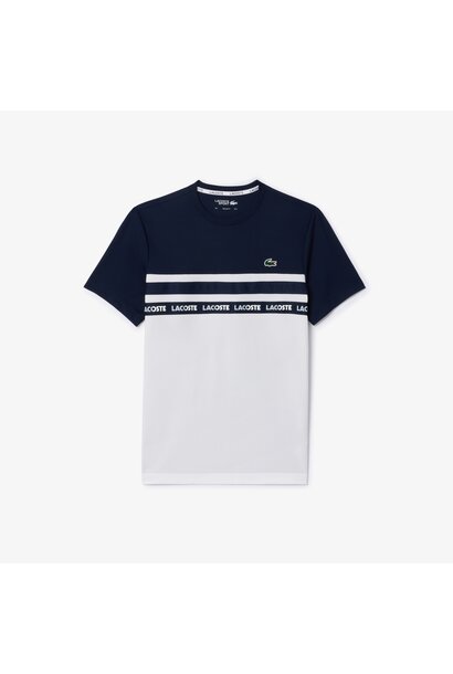 Lacoste T-Shirt Piqué Blauw / Wit Heren