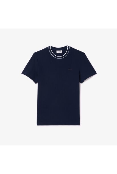 Lacoste T-Shirt Piqué Donker Blauw Heren