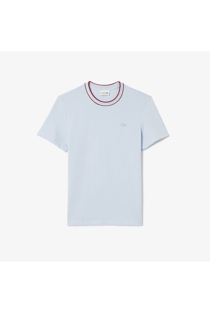 Lacoste T-Shirt Piqué Licht Blauw Heren