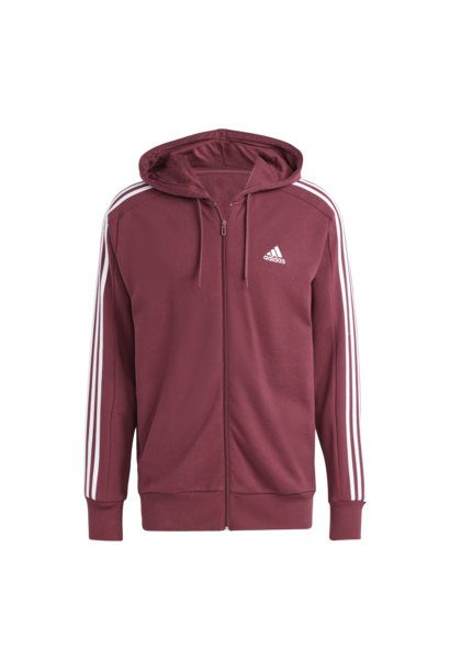 Adidas Jacket 3-Stripes French Terry Bordeaux Heren