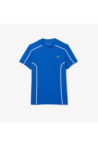 Lacoste T-Shirt Piqué Ultra Dry Blauw Heren