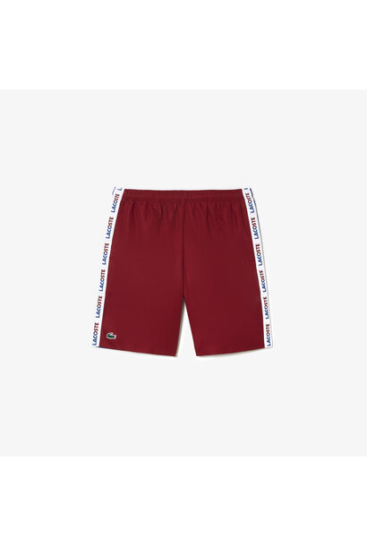 Lacoste Short Logo Stripe Rood / Blauw Heren