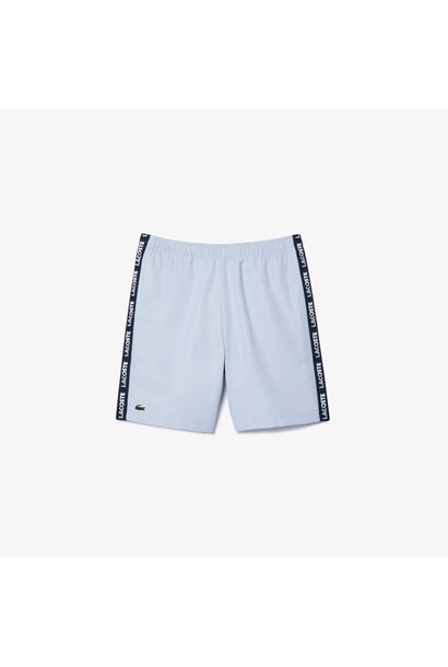 Lacoste Short Logostripe Licht Blauw  Heren