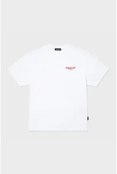 Equalité T-Shirt Societé Oversized Wit / Rood