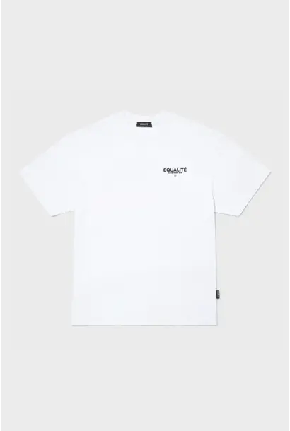 Equalité T-Shirt Societé Oversized Wit / Zwart