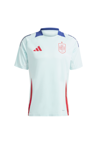 Adidas Shirt Training Spanje EK 2024 Licht Blauw Heren