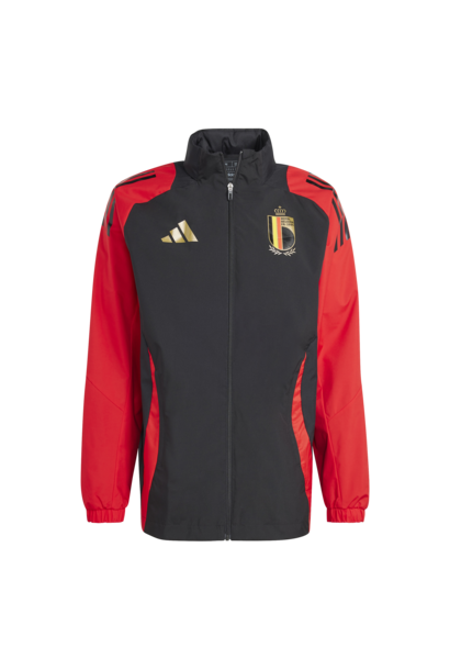 Adidas Jacket Anthem België 2024 Zwart / Rood Heren