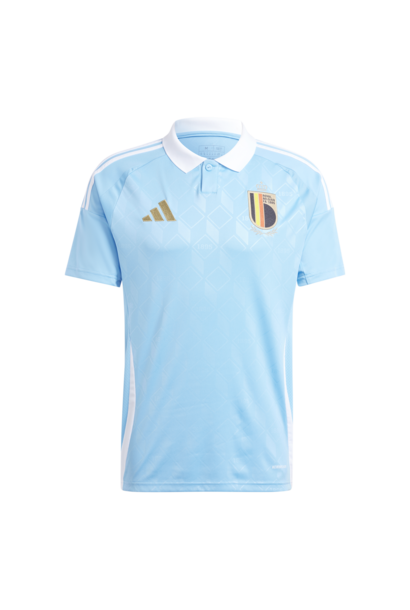 Adidas Shirt België Uit 2024 Licht Blauw Heren