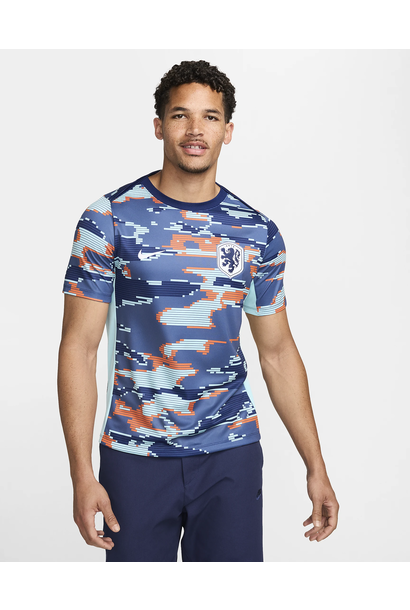 Nike Shirt Pre-Match Nederland 2024 Blauw Heren