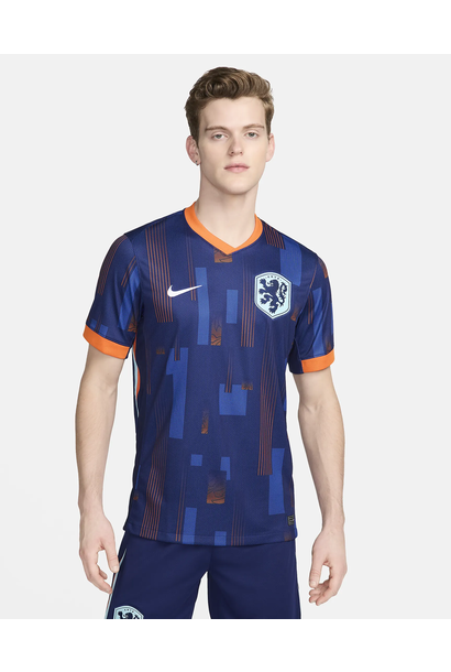 Nike Shirt Nederland Uit Replica 2024 Blauw Heren