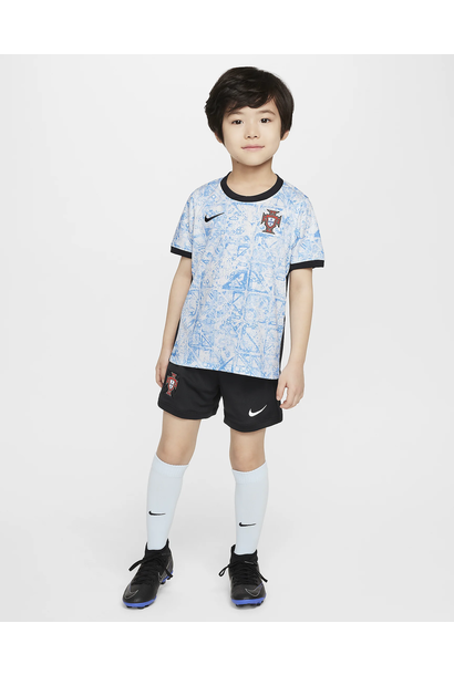 Nike Tenue Portugal 2024 Wit / Licht Blauw Kinderen