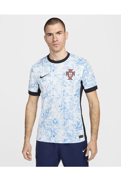 Nike Shirt Portugal Uit Replica 2024 Wit / Licht Blauw Heren