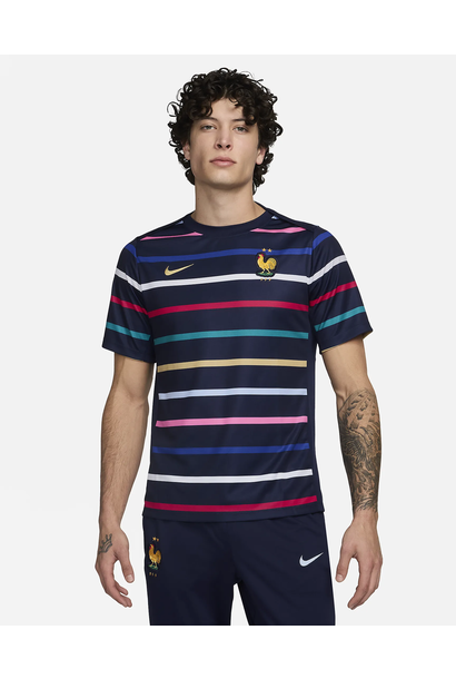 Nike Shirt Pre-Match Frankrijk 2024 Donker Blauw Heren