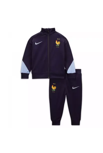 Nike Trainingspak Frankrijk 2024 Donker Blauw Baby