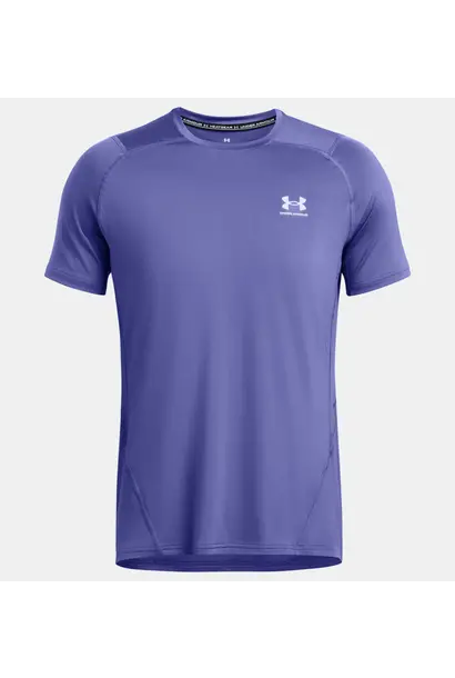 Under Armour Shirt Heatgear Fitted  Graphic Paars Heren