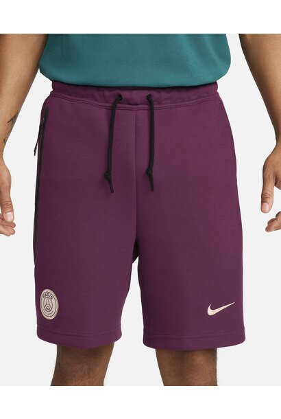 Nike Short Tech Fleece Paris Saint-Germain 2024/25 Paars Heren