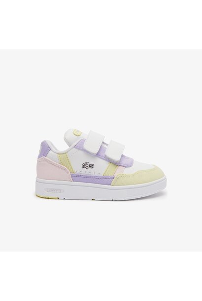 Lacoste Sneakers T-Clip Wit / Roze Kinderen