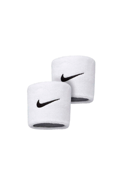 Nike Zweetbanden Swoosh Wit / Zwart