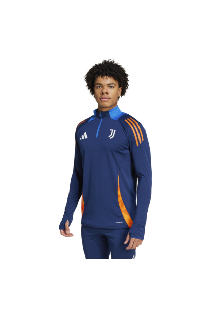 Adidas Trainingstop Juventus 2024/25 Donker Blauw / Oranje Heren