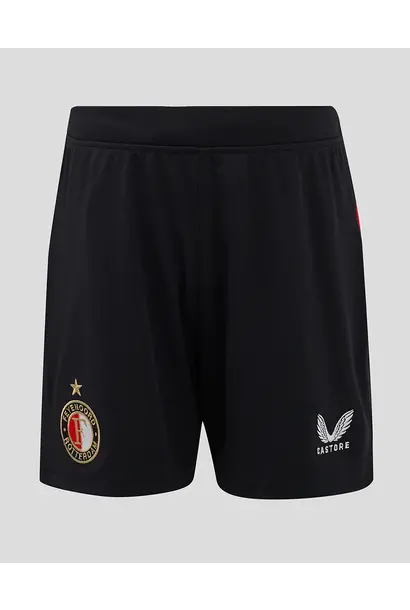 Castore Short Feyenoord Thuis 2024/25 Zwart Kinderen