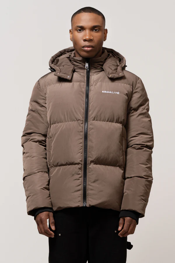Equalité Jacket Essential Puffer Taupe-3