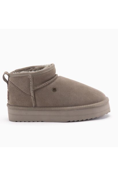 Warmbat Boot Durack Plateau Suede Bruin Dames