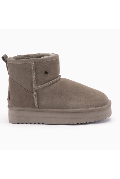 Warmbat Boot Wallaby Plateau Suede Bruin Dames