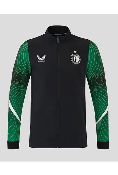 Castore Jacket Matchday Feyenoord x Banlieue Anthem 2024/25 Zwart / Groen Kinderen