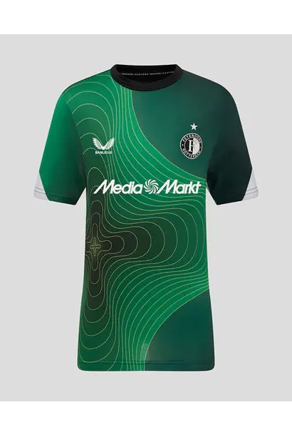 Castore Shirt Matchday Feyenoord x Banlieue Zwart / Groen Kinderen
