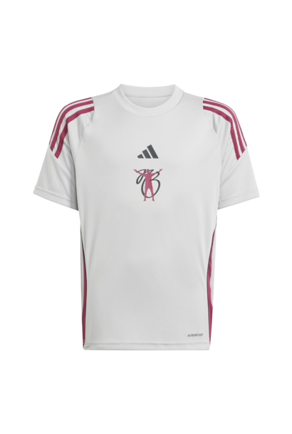 Adidas Shirt Tiro JB Grijs/Rood Kinderen