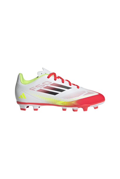 Adidas Voetbalschoen F50 Club FG/MG Wit/Rood Kinderen