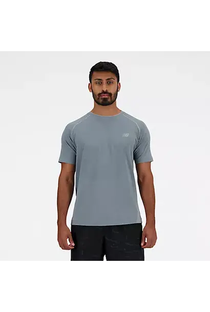 New Balance T-Shirt Knit Grijs Heren