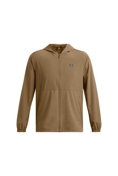 Under Armour Jacket Vibe Woven Bruin Heren