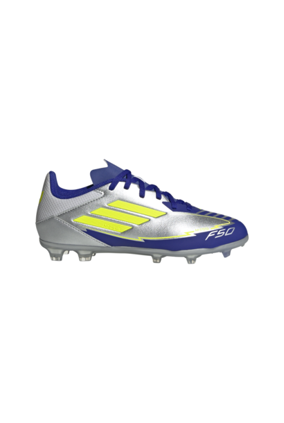 Adidas Voetbalschoen F50 League FG/MG Zilver/Geel Kinderen