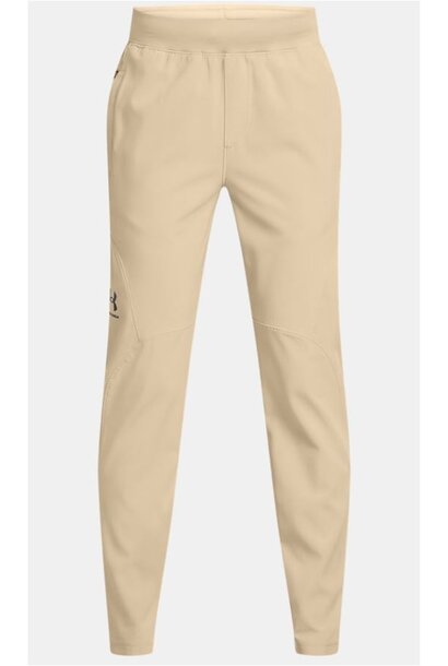 Under Armour Pant Unstoppable Tapered Beige Kinderen
