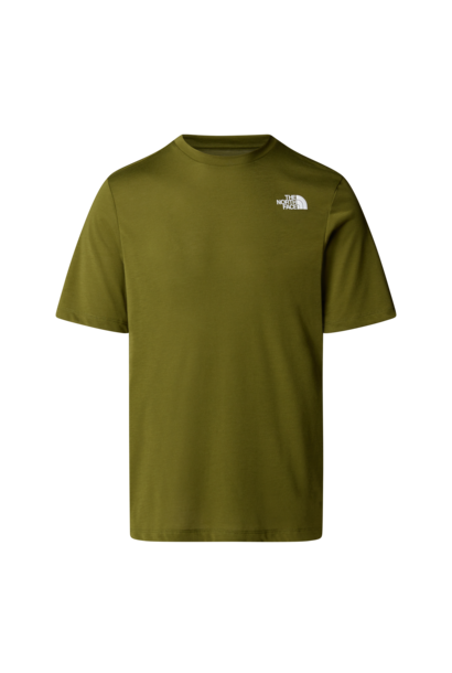 The North Face T-Shirt Mountains Faces Groen Heren