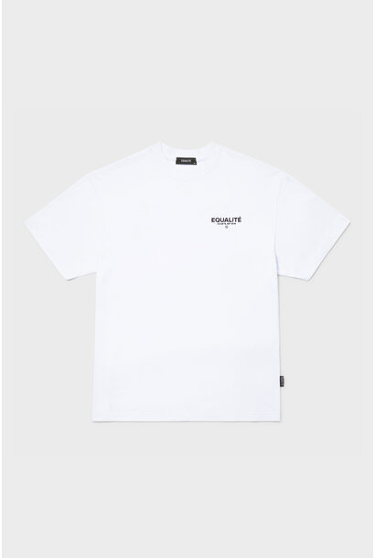 Equalité T-Shirt Societé Oversized Wit/Zwart
