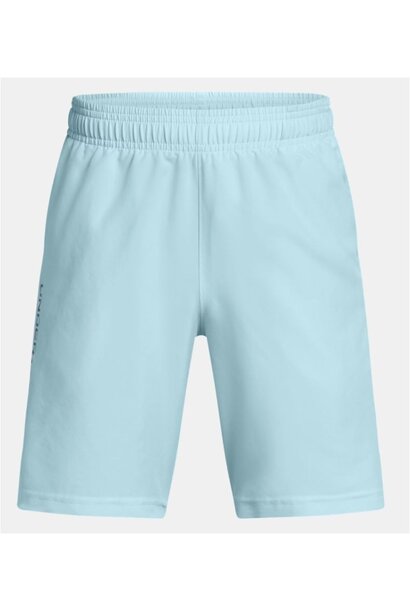 Under Armour Short Tech Wordmark Licht Blauw Kinderen