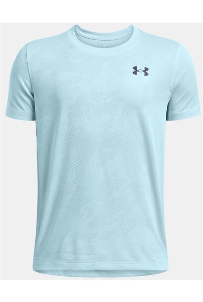 Under Armour Shirt Tech Vent Jacquard Licht Blauw Kinderen