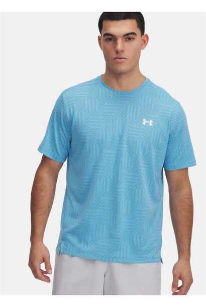 Under Armour Shirt Tech Vent Geotessa Blauw Heren