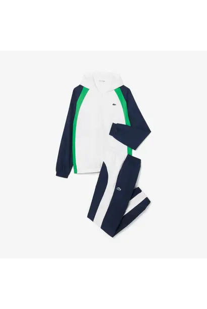 Lacoste Trainingspak Wit/Donker Blauw Heren