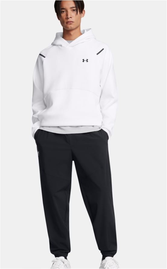 Under Armour Pant Vibe Woven Zwart/Wit Heren-3