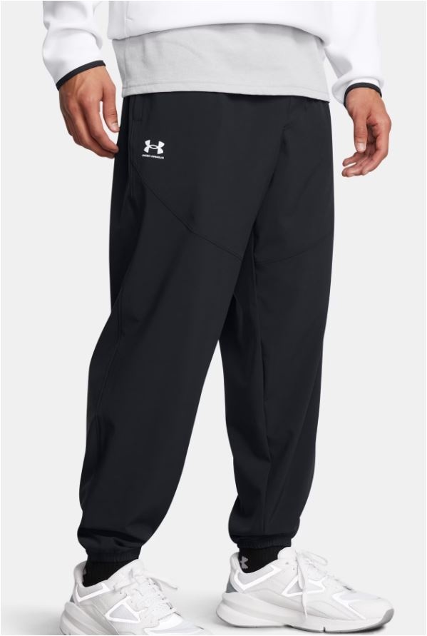 Under Armour Pant Vibe Woven Zwart/Wit Heren-4