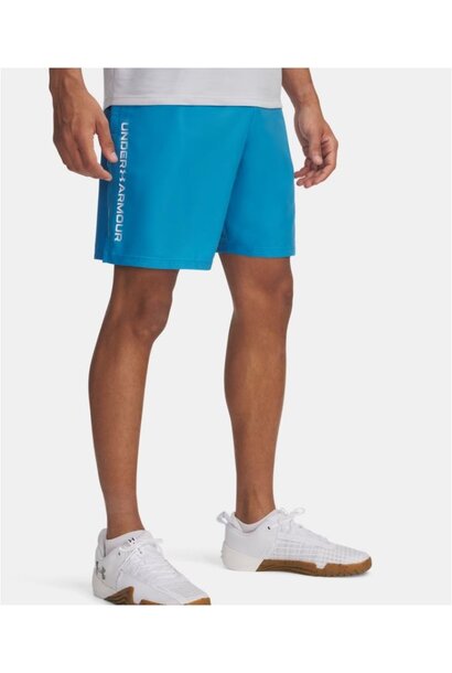 Under Armour Short Tech Woven Wordmark Blauw Heren