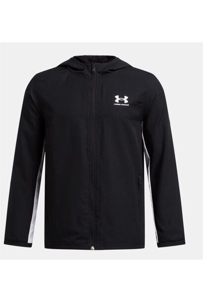 Under Armour Jacket Rival Woven Zwart/Wit Kinderen