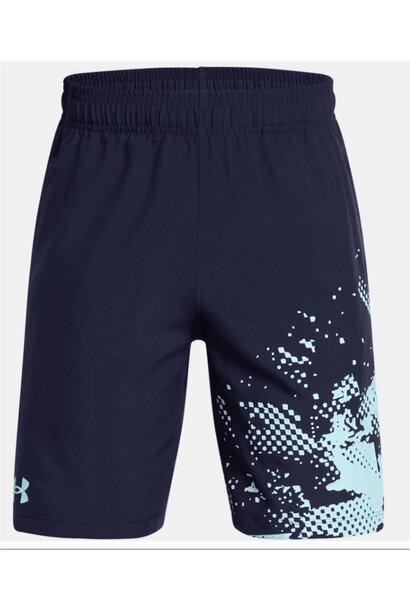 Under Armour Short Tech Woven Graphic Donker Blauw Kinderen