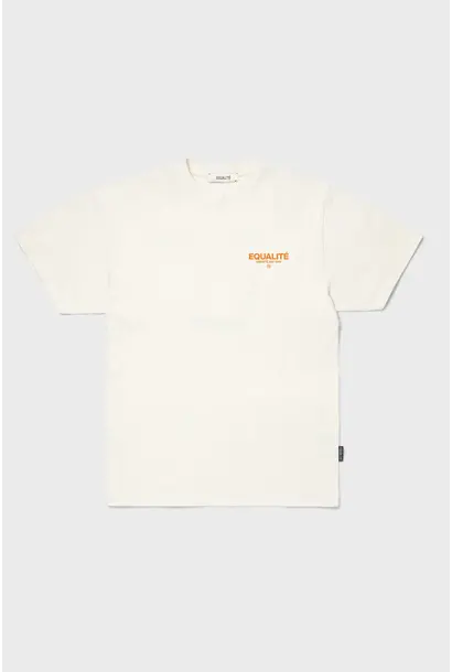 Equalité T-Shirt Societé Oversized Wit / Oranje