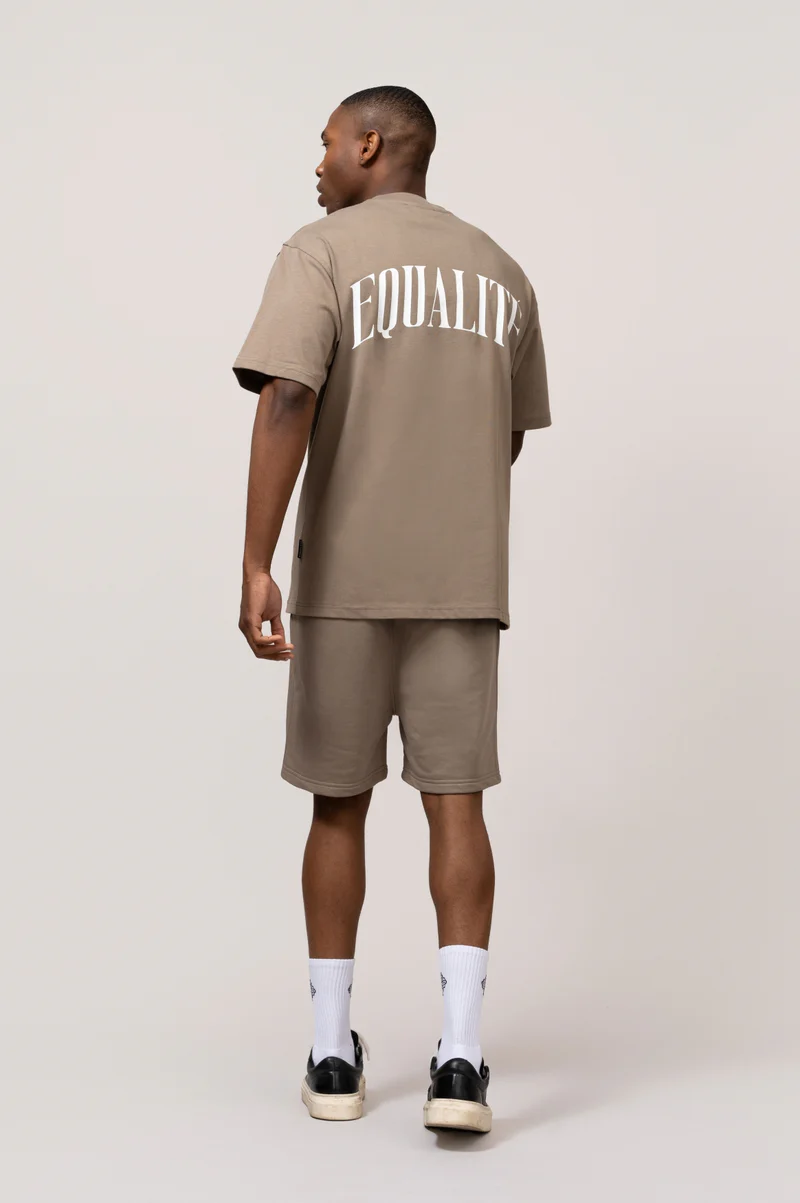 Equalité T-Shirt Oliver Oversized Taupe-5