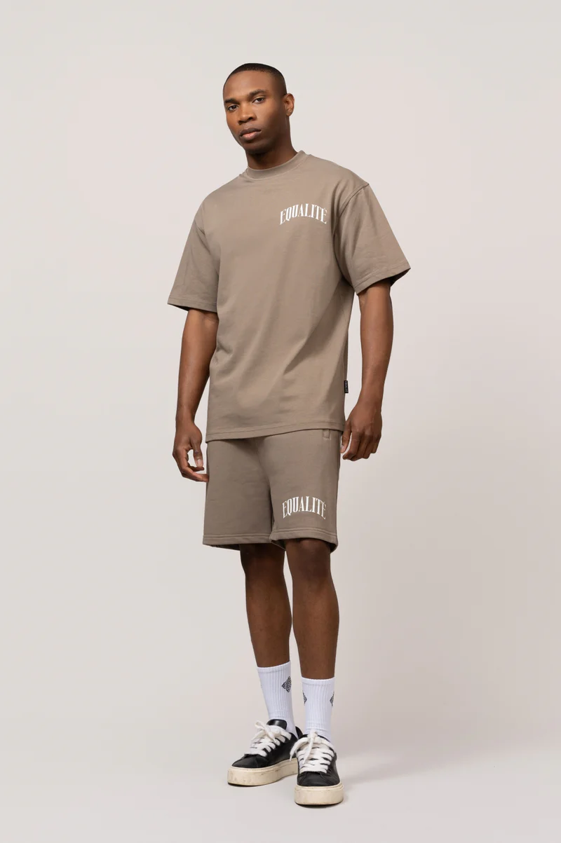 Equalité T-Shirt Oliver Oversized Taupe-6