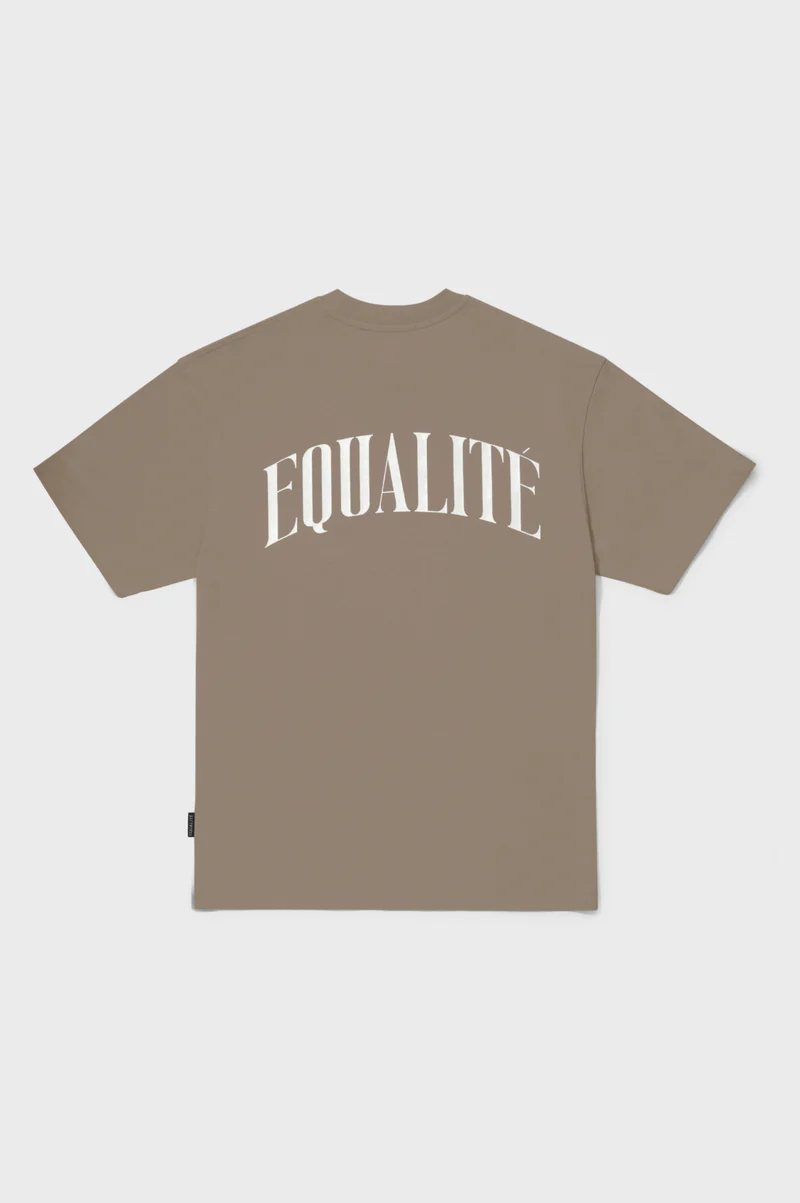 Equalité T-Shirt Oliver Oversized Taupe-2